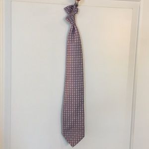 Purple silk tie